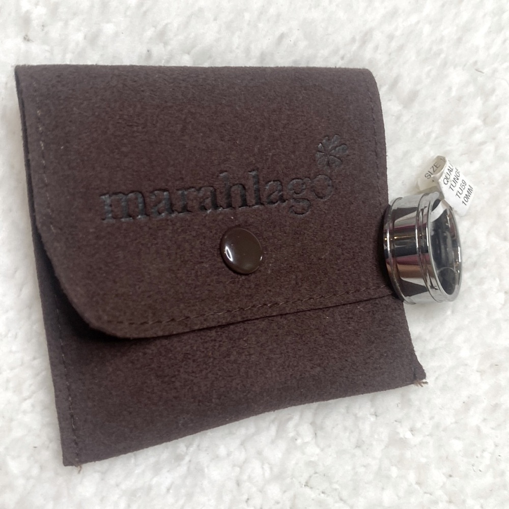 Men's Genuine Tungsten 10MM Band Size 10.5 Brand New W/Tags